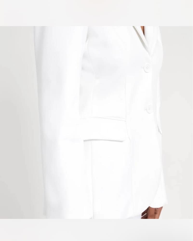 Because Of Alice Tailored White Blazer - Image 6