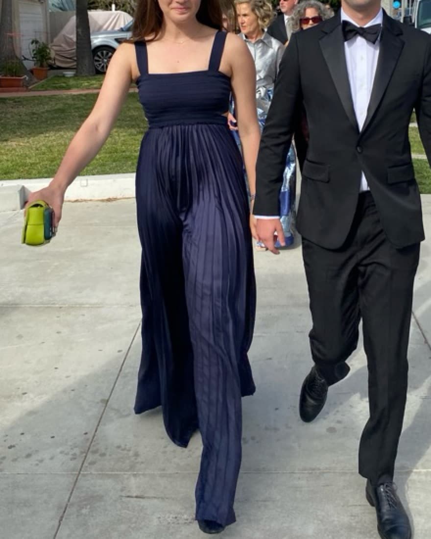 ALC Navy Long Dress - Elastic Top - Image 1