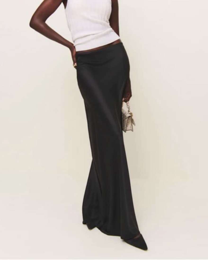 Reformation Bella Silk Skirt - Image 2