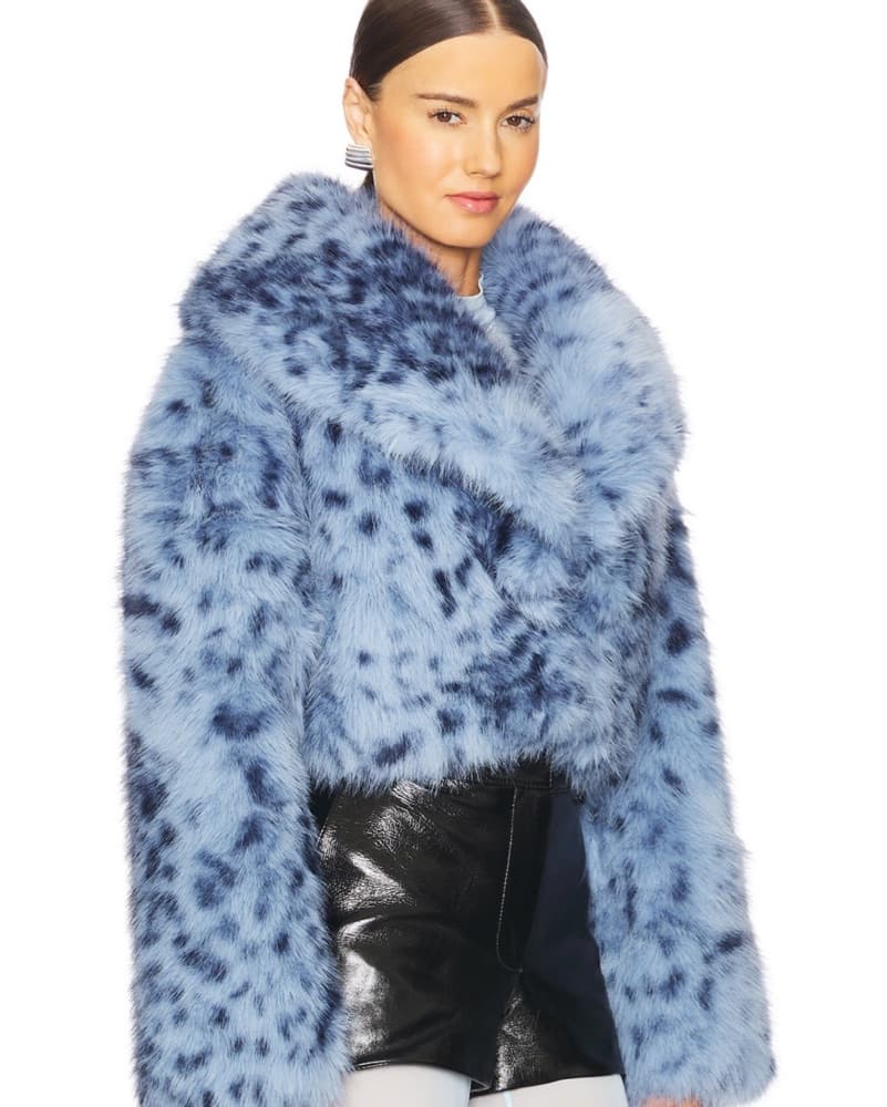Blue Fur Coat - Image 2