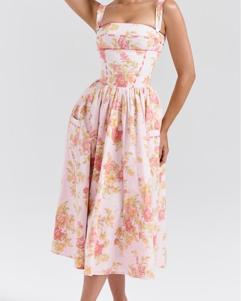 Floral Midi Sundress HOUSE OF CB - Image 2