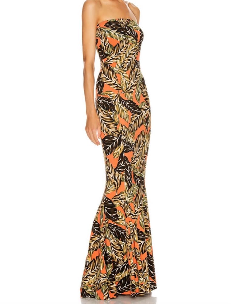Norma Kamali Strapless Fishtail Dress - Image 3