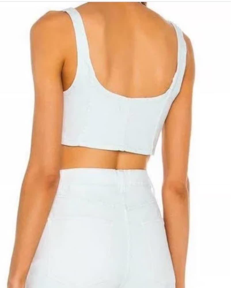 Weworewhat Denim Corset - Image 2