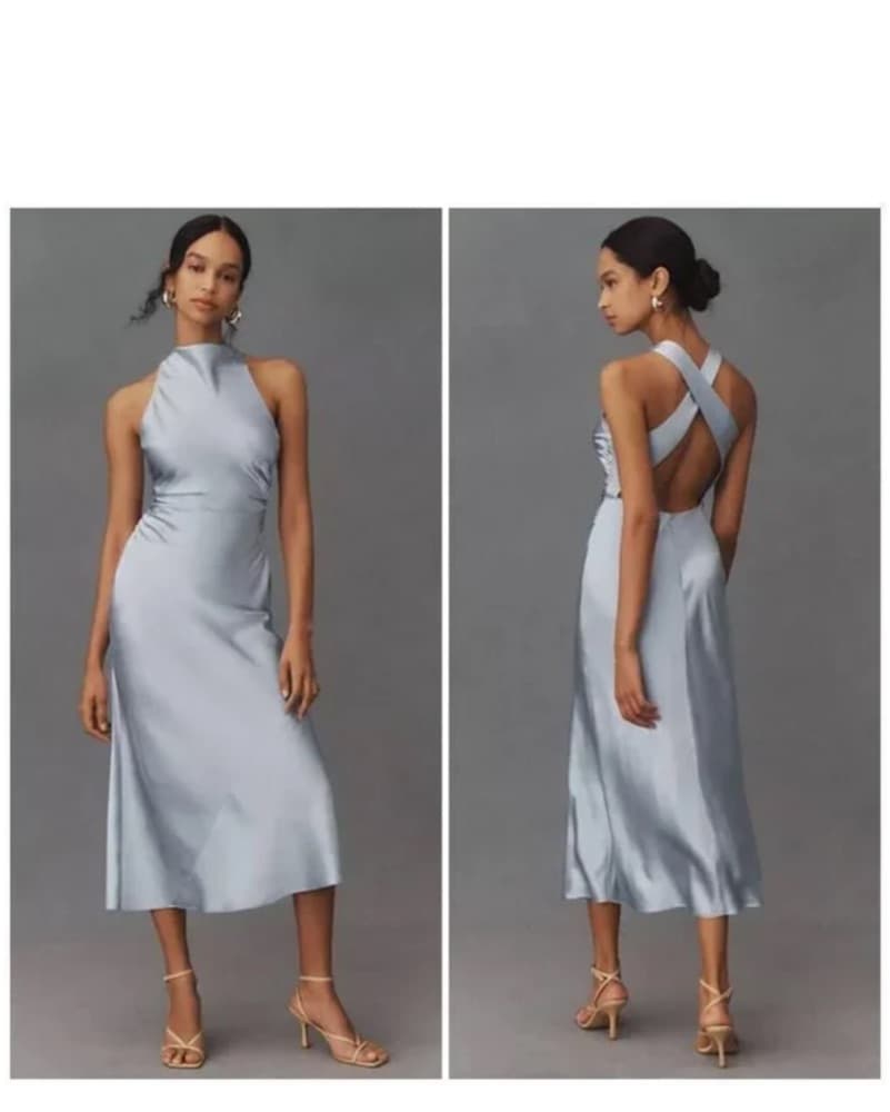 Blue Reformation Casette Dress - Image 1