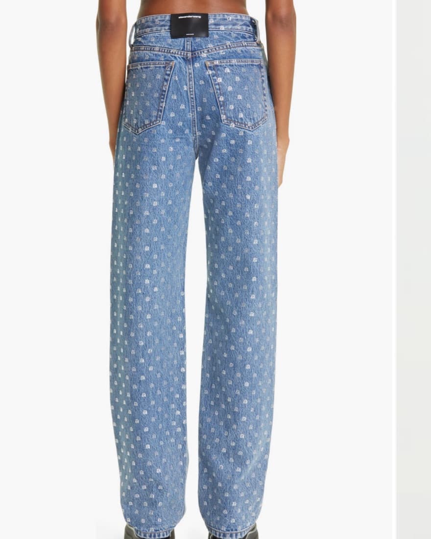 Alexander Wang Crystal Embellished Jeans - Image 2