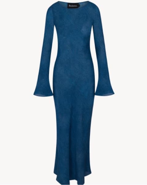 Blue Full Length Dress - Image 4