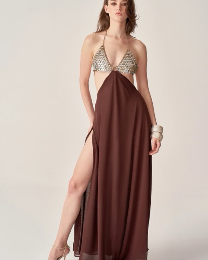 Mirel Prentice Hand Crochet Pearl Dress - Image 6