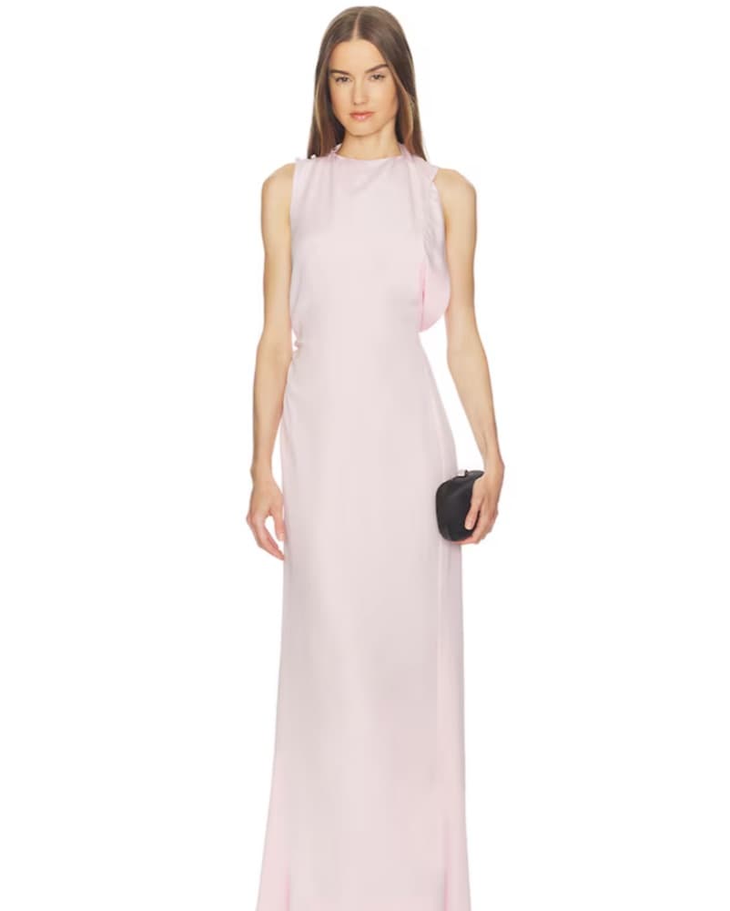 SRG Karina Silk Gown in Blush - Image 2