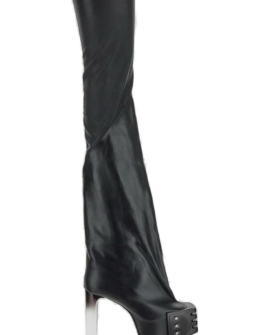 Rick Owens Thigh Boots - Image 1