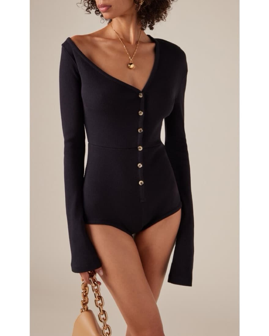 Ribbed Organic Cotton-Blend Bodysuit - Image 4