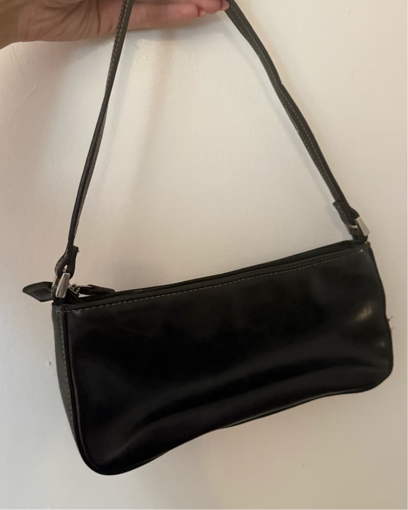 Vintage Brown + Black Leather Patchwork  - Image 2