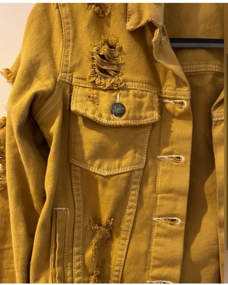 Mustard Yellow Jean Jacket From LF - Image 2