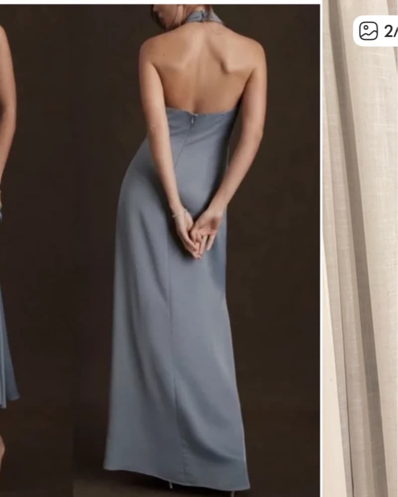 Anthro/BHLDN Ruby Twist Satin Gown - Image 2