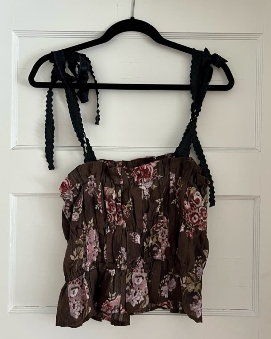 Brock Collection X H&M Brown Floral Top - Image 4