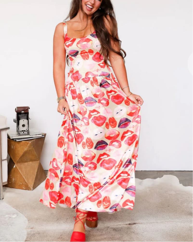 Vibrant Midi Dress - Image 1