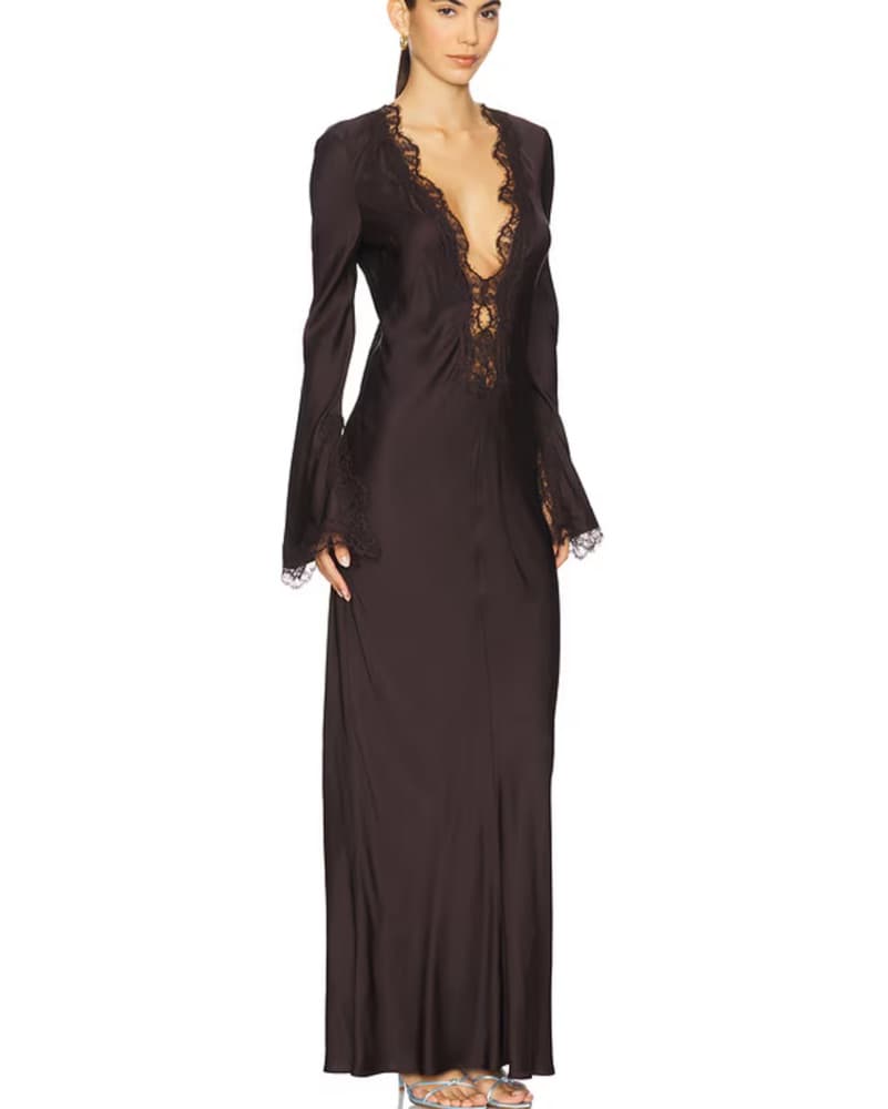 Shona Joy Allegra Plunge Dress (Size 2) - Image 2