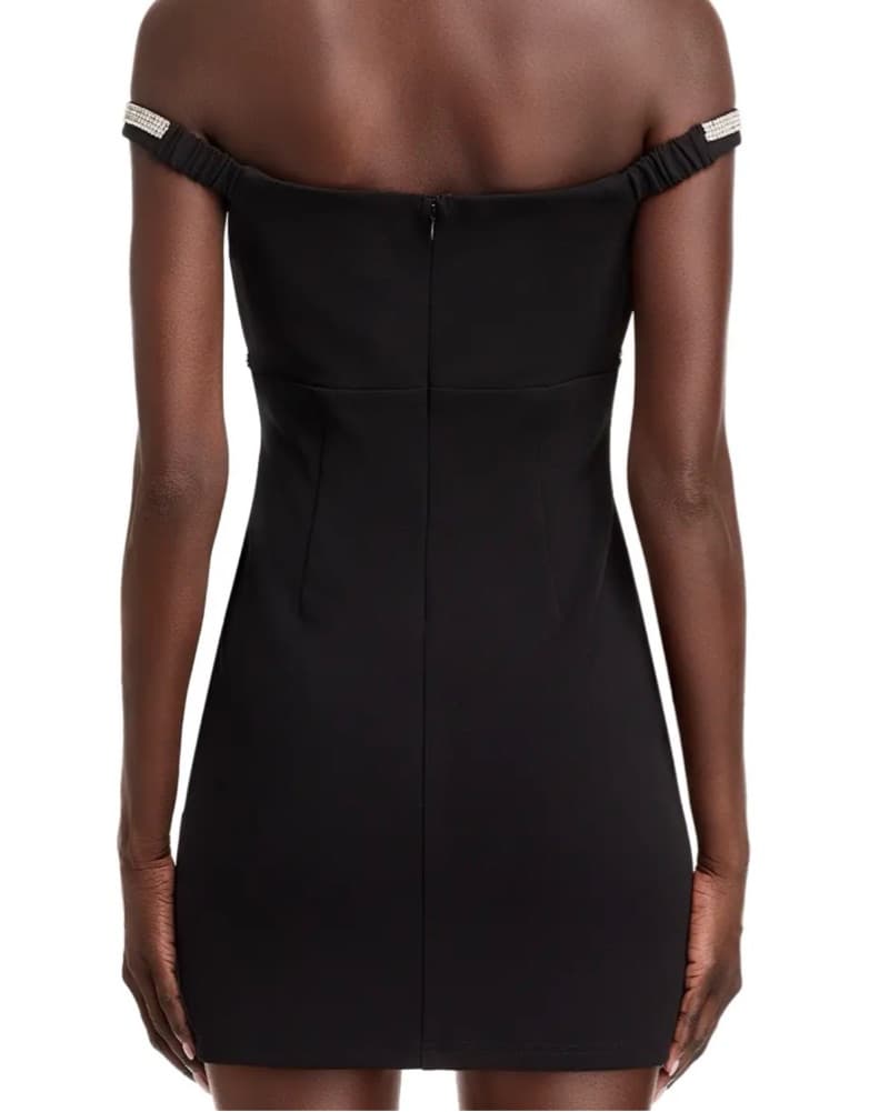 Crystal Bow Mini Dress - Image 2