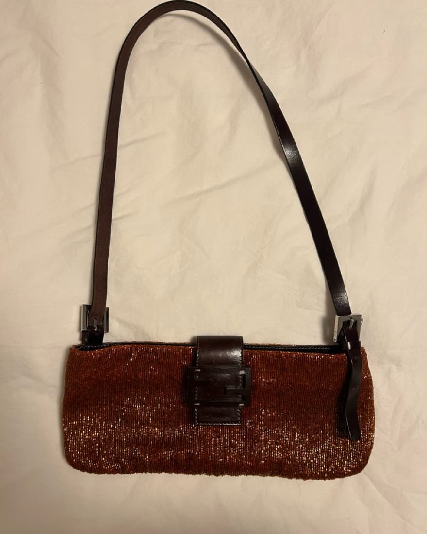 Fendi Baguette Glitter Handbag - Image 1