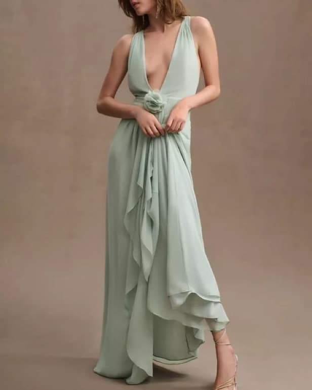 Ronny Kobo Angel Plunge Gown - Image 1
