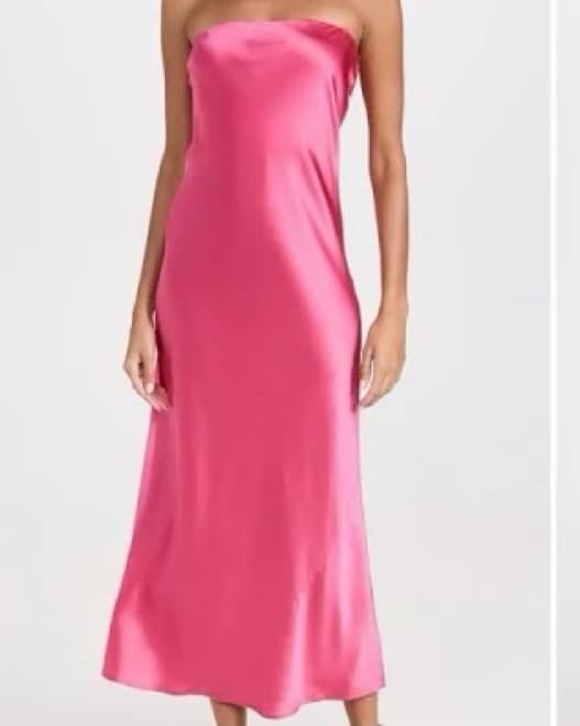 Reformation Joana Silk Dress, Flambe  - Image 1