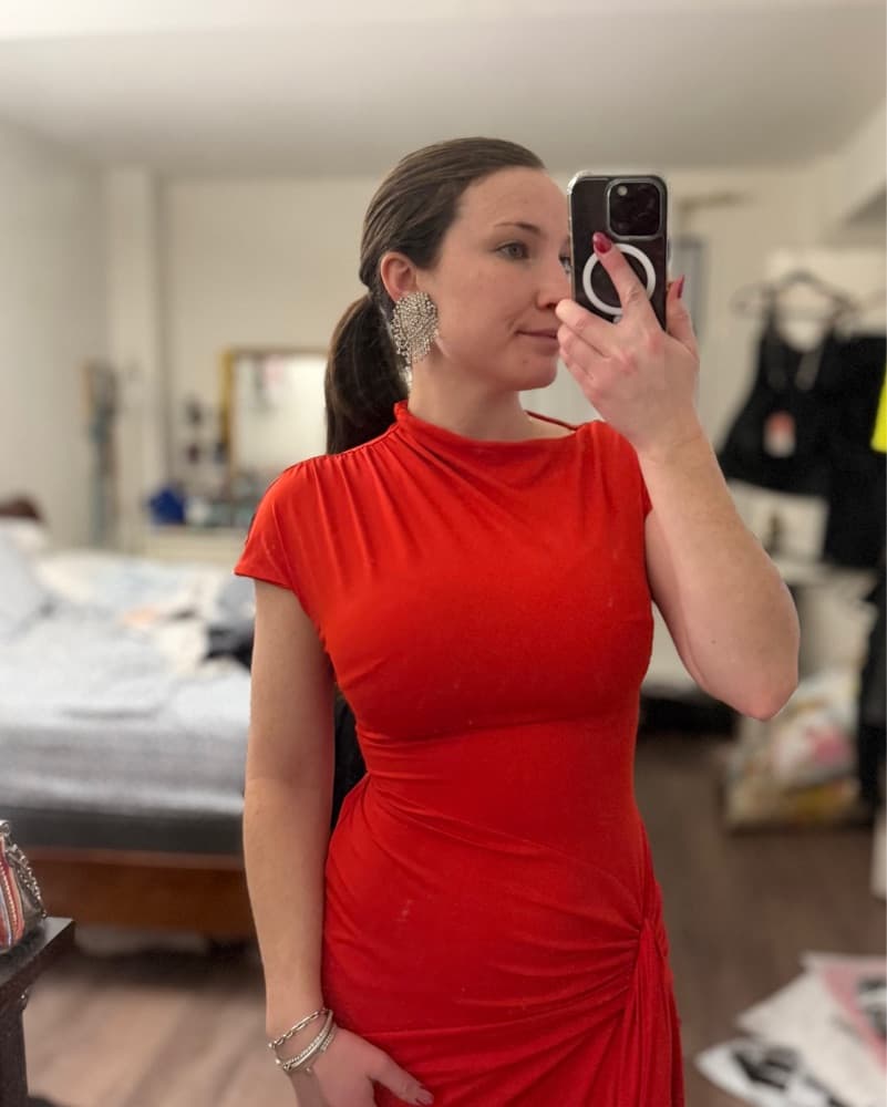 Gorgeous Long Red Dress - Image 2