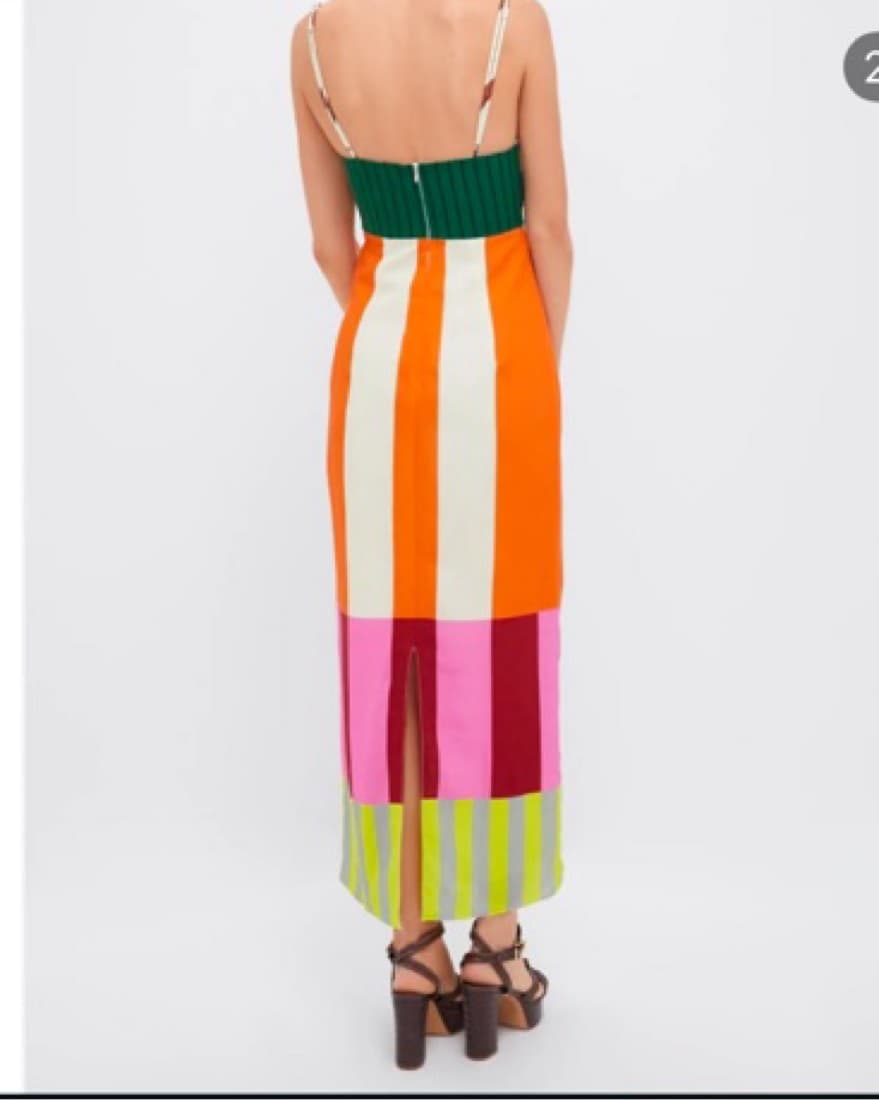 Vibrant Striped Maxi Dress - Image 2