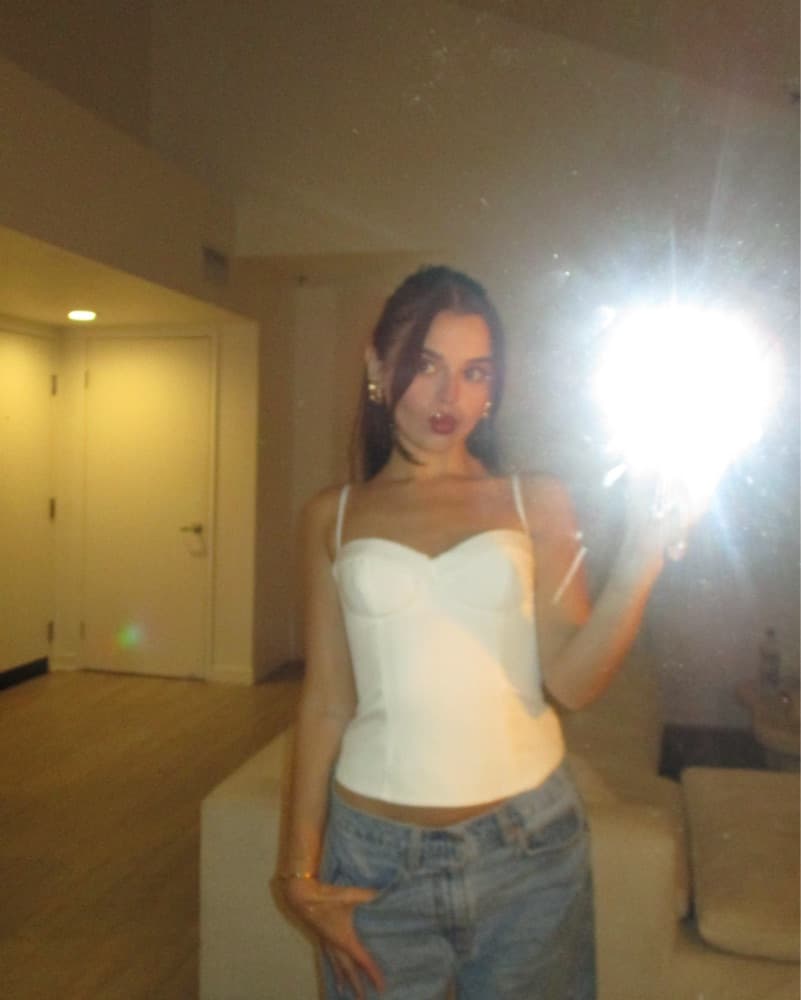 LEAU white corset top - Image 2