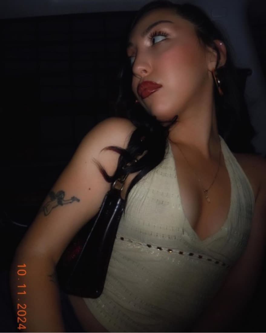 Cream Beaded Halter Top - Image 2