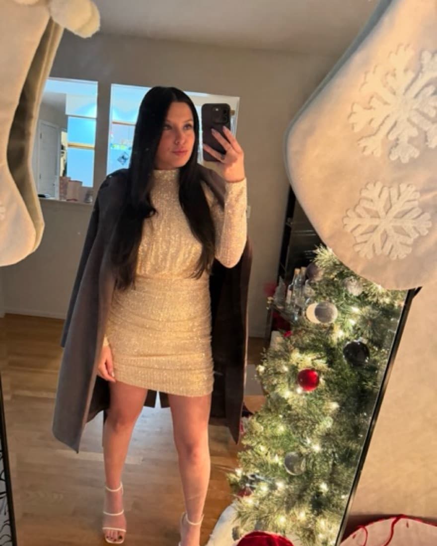 In The Style Sequin Mini Dress - Image 4