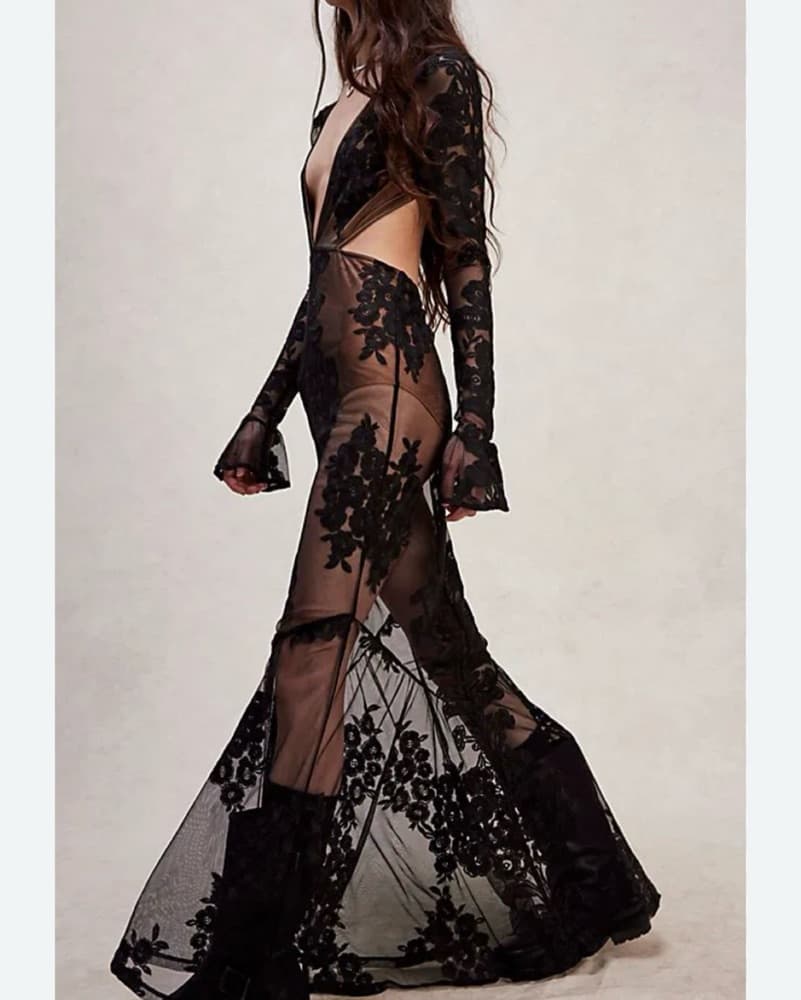 For Love & Lemons Temecula Cut Out Maxi - Image 4