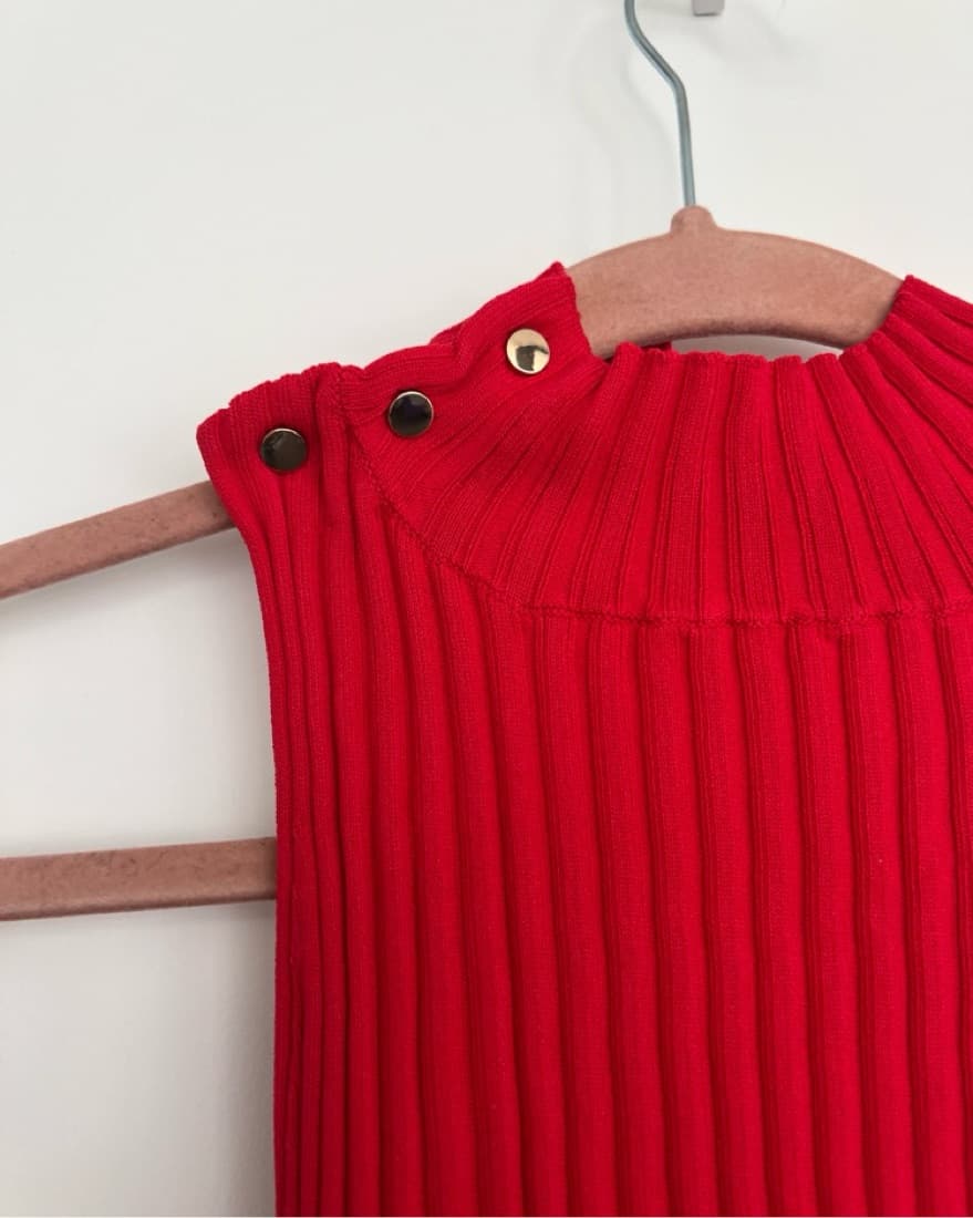 Solid&Striped Sylvie Ribbed Button Top - Image 4