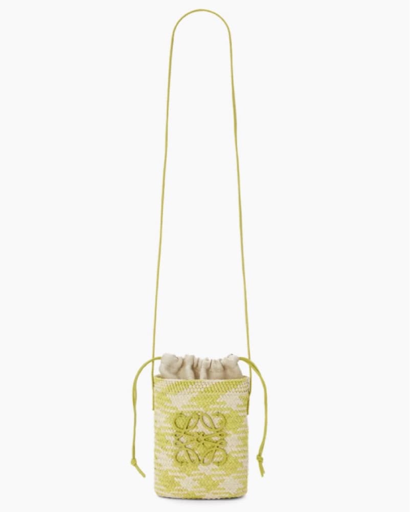 Loewe Paula Ibiza Check Bucket Bag - Image 5