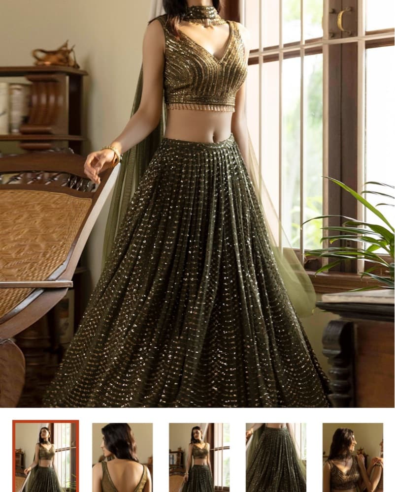 Sequined Lehenga  - Image 2