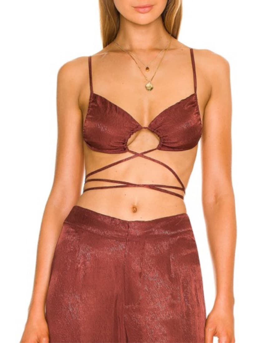 Cupid Tie Front String Bra Top - Image 1
