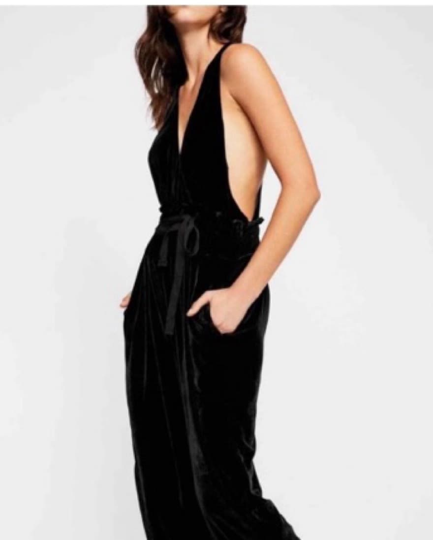 Free People Black Jumpsuit  - Image 3