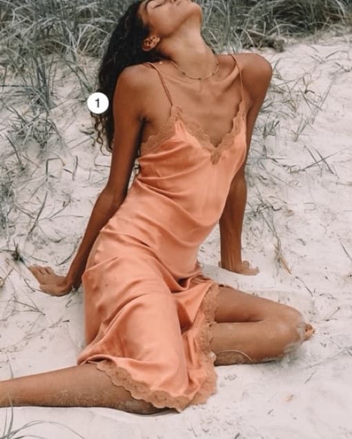 Spell Silk Lace Maxi Dress With Slit  - Image 2