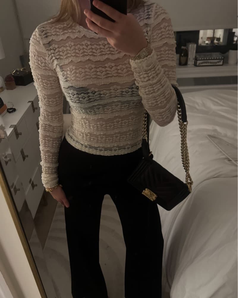 Edikted sheer lace top - Image 1