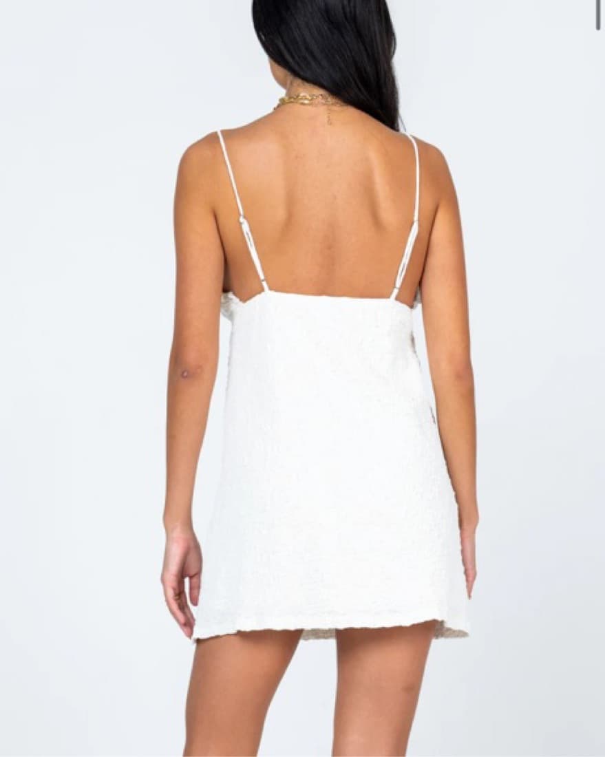 White Baby Doll Dress - Image 3