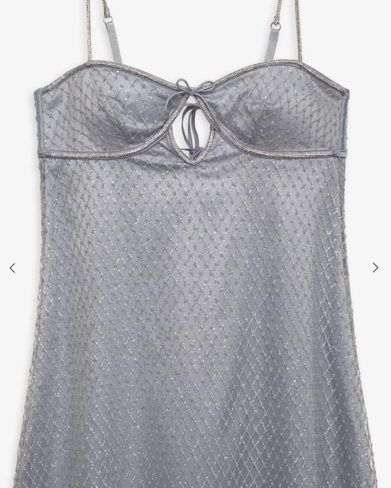 Silver Sparkly For Love And Lemons Dress - Image 4