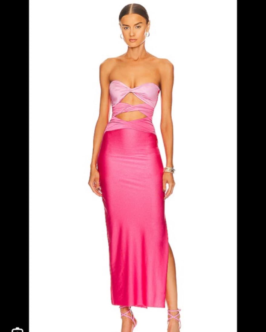Baobab Pink Strapless Maxi  - Image 1