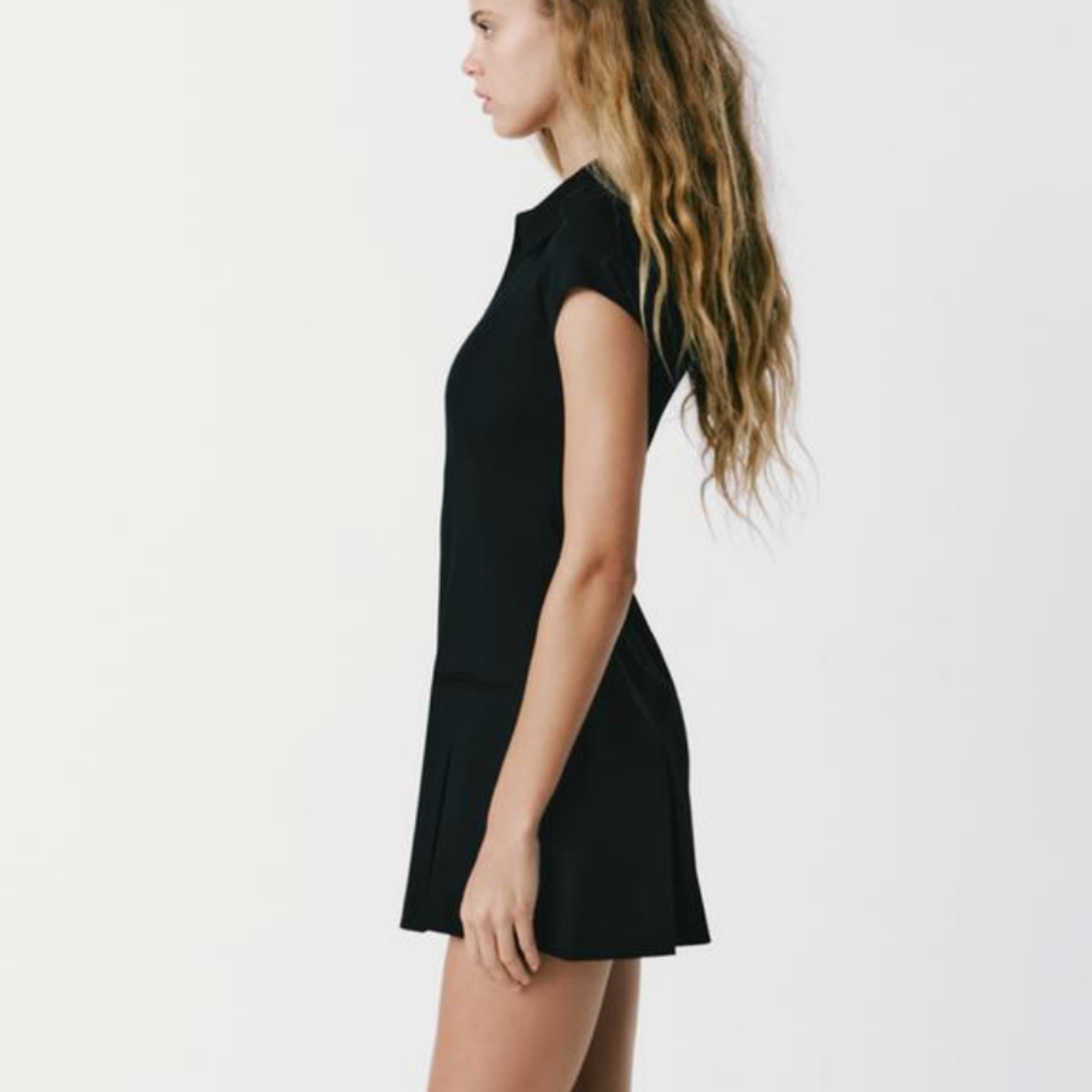 Zara Everyday Black Zip Up Dress - Image 3