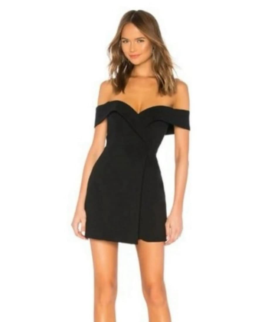 NBD Black Off The Shoulder Dress - Image 2