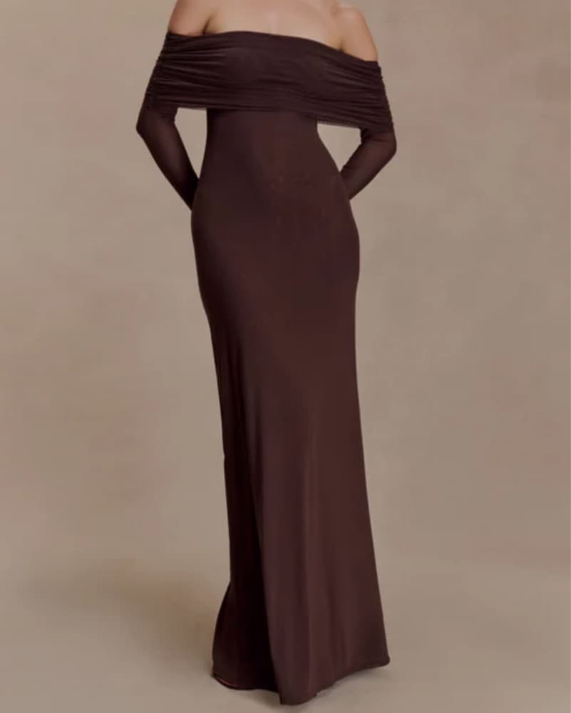 Josie Off Shoulder Mesh Dress - Image 2