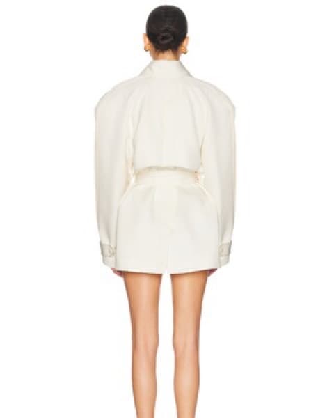 HELSA White Oversized Belted Balzer  - Image 3