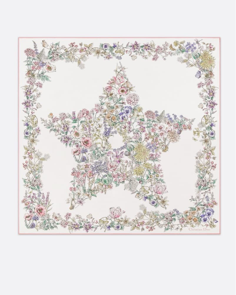 Dior Women's Star 70 Square Silk Scarf  - Image 5