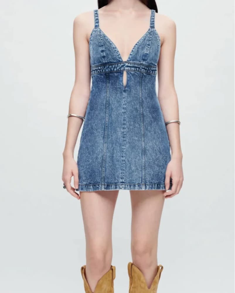 Re/Done Denim Dress - Image 3