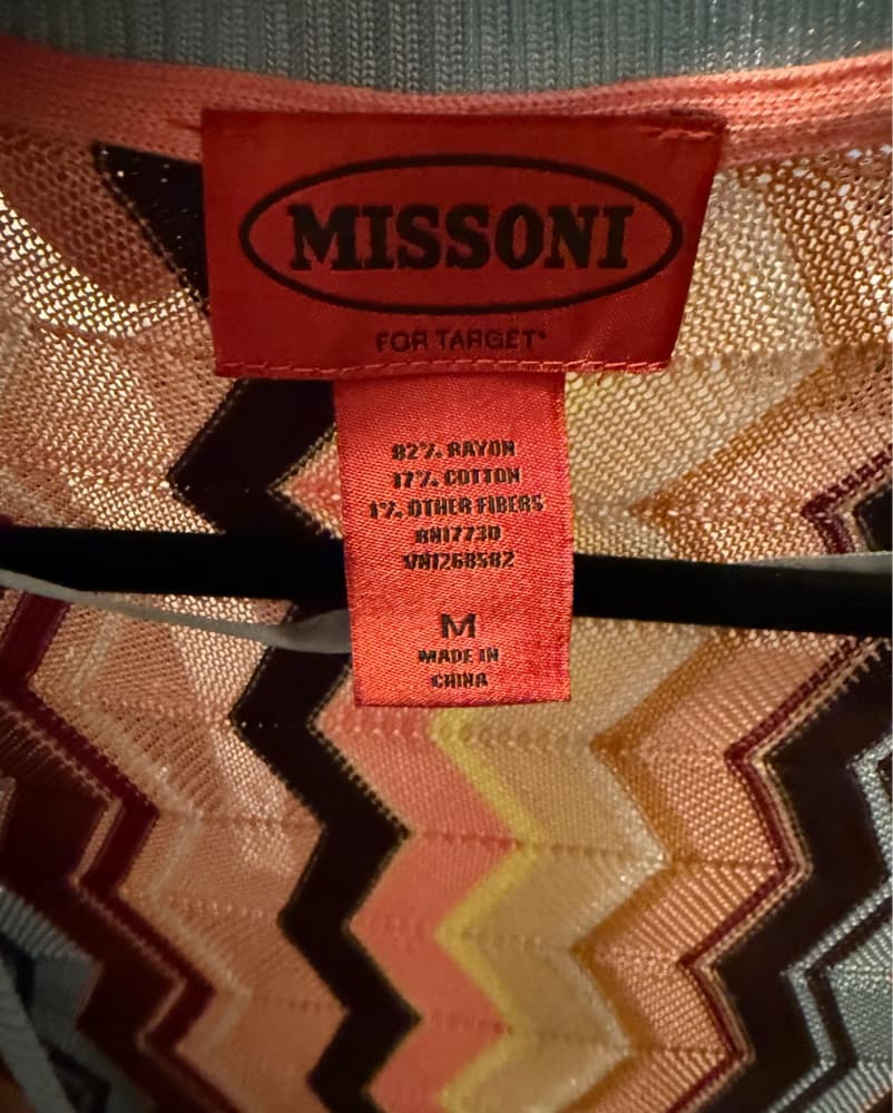 Missoni Chevron Knit Poncho - Image 3