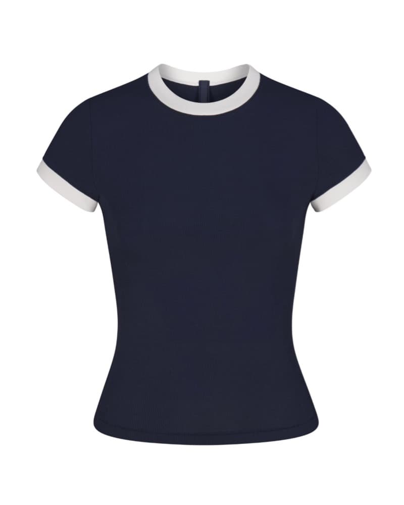 Skims Soft Lounge Ringer Tee - Image 1
