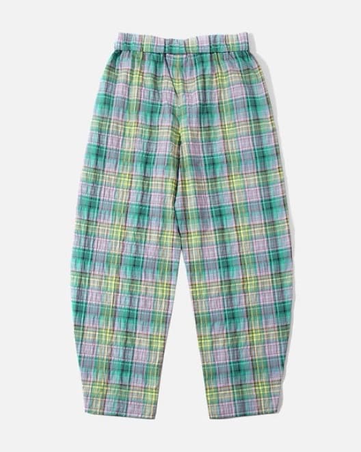 Ganni Plaid Linen Pant - Image 1