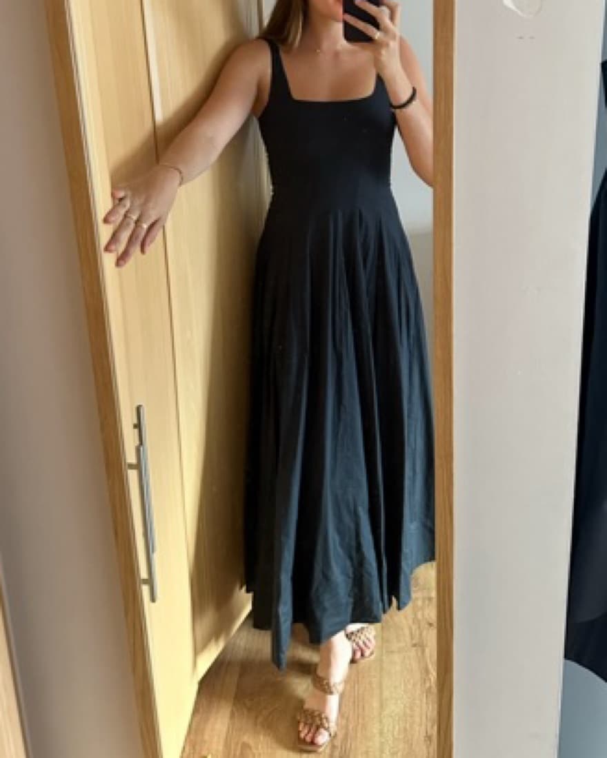 Staud Black Maxi Dressu - Image 2